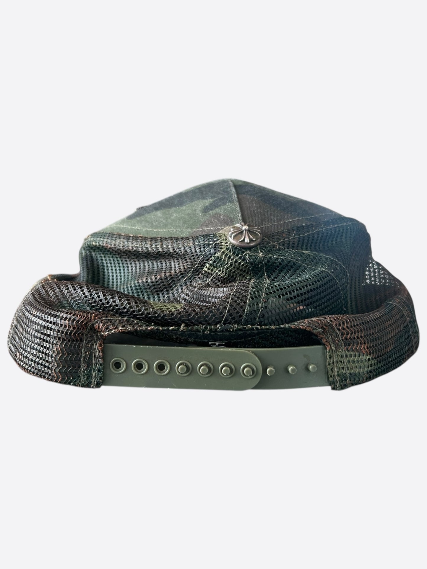 Chrome Hearts Green Camouflage Trucker Hat