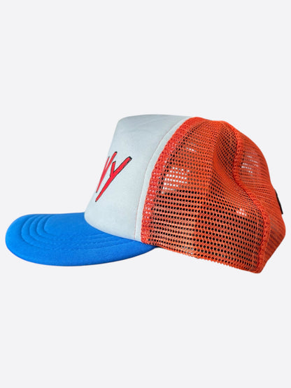 Chrome Hearts Matty Boy Orange & Blue NY Trucker Hat