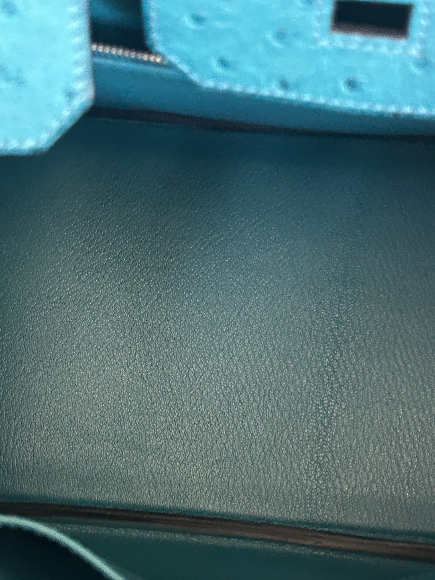 Hermes Blue Ostrich Birkin 30