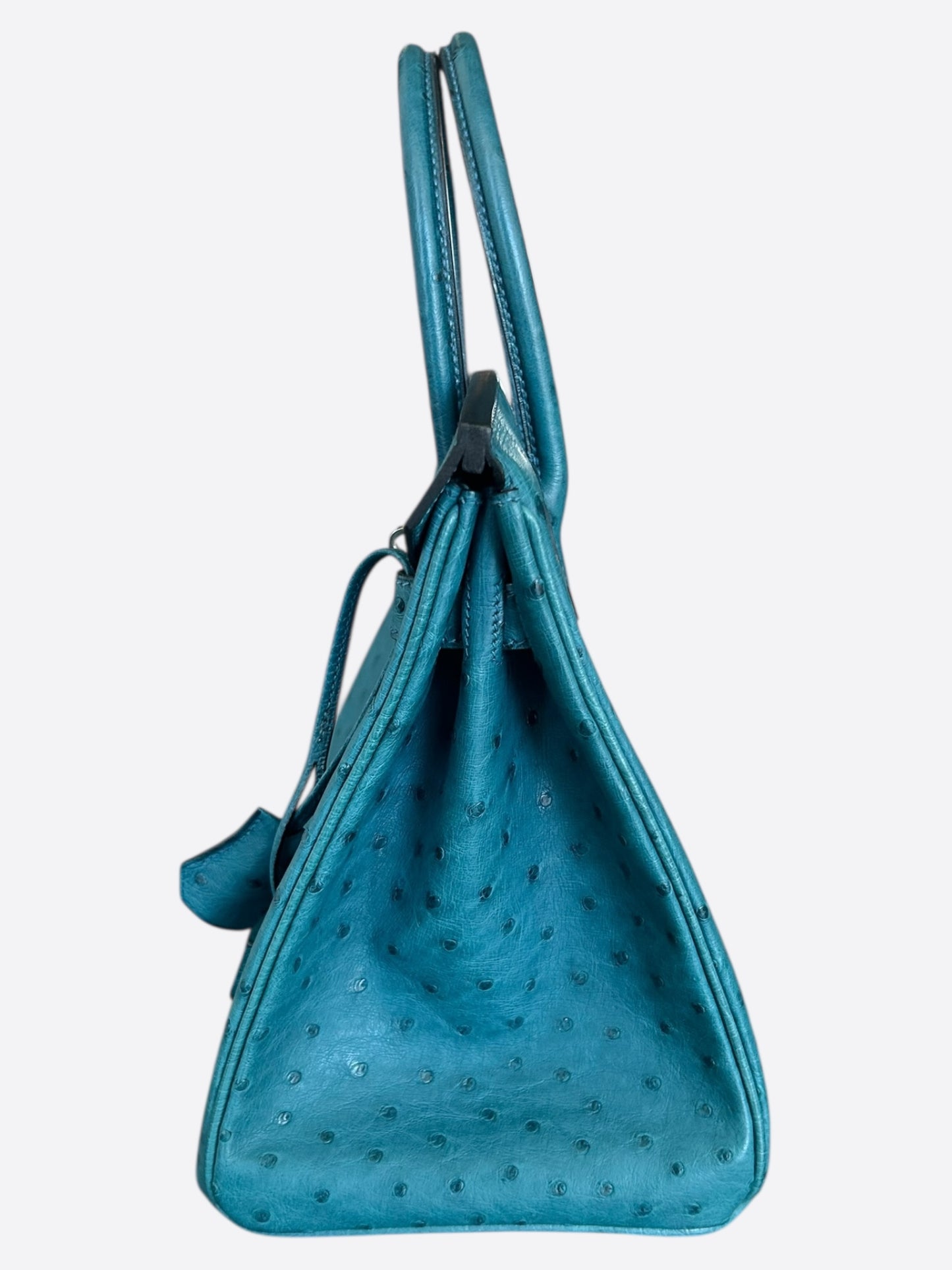 Hermes Blue Ostrich Birkin 30