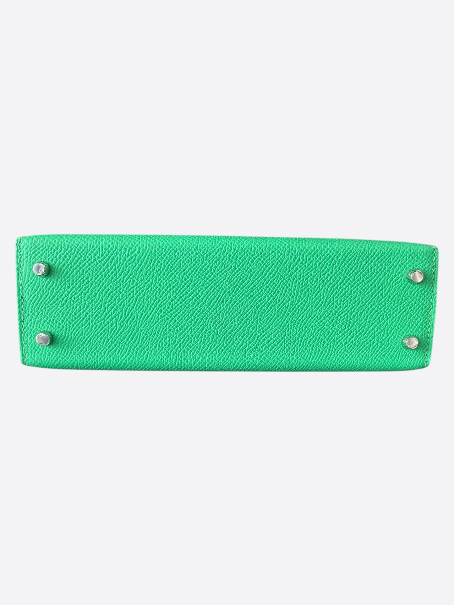 Hermes Green & White Epsom Mini Kelly 20