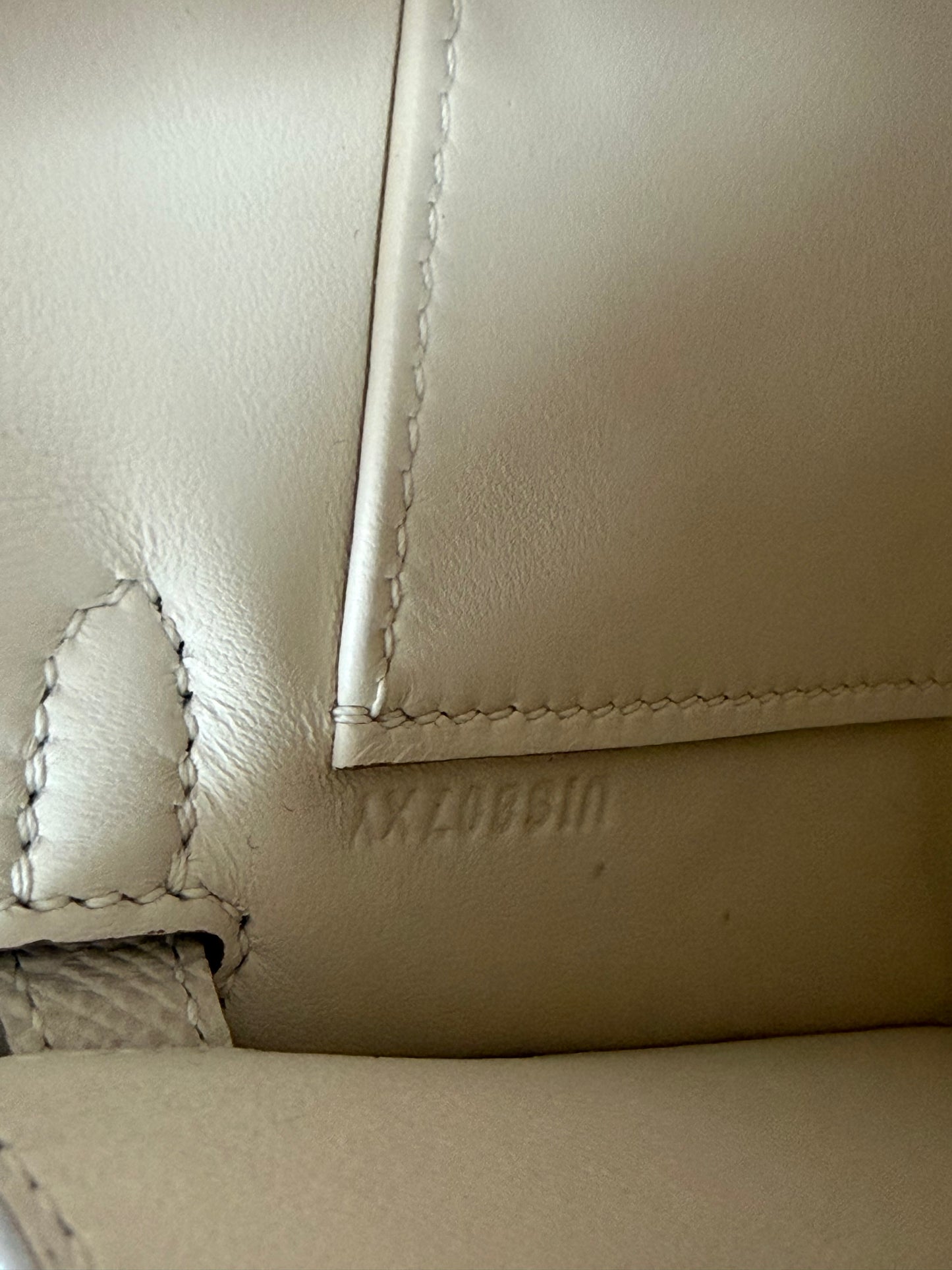 Hermes Craie Epsom & Palladium Hardware Mini Kelly 20