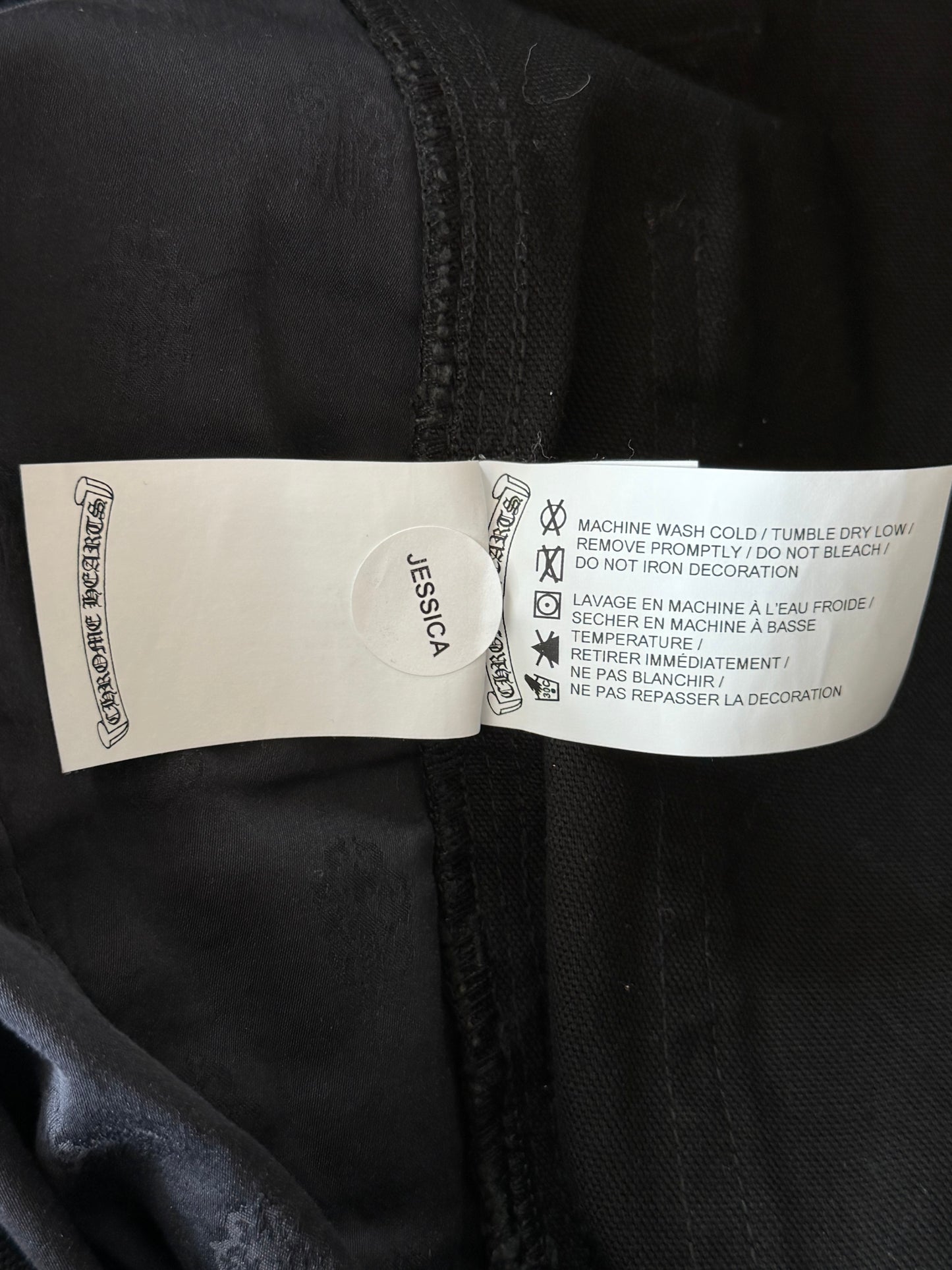 Chrome Hearts Black Carpenter Pants