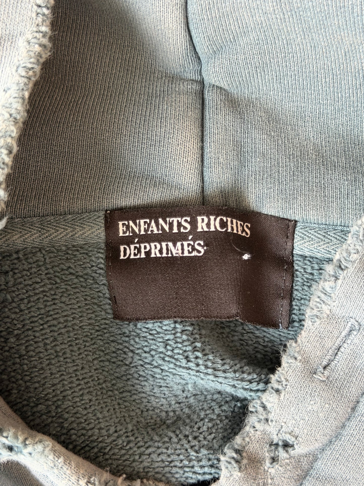 Enfants Riches Deprimes Blue School Days Distressed Hoodie
