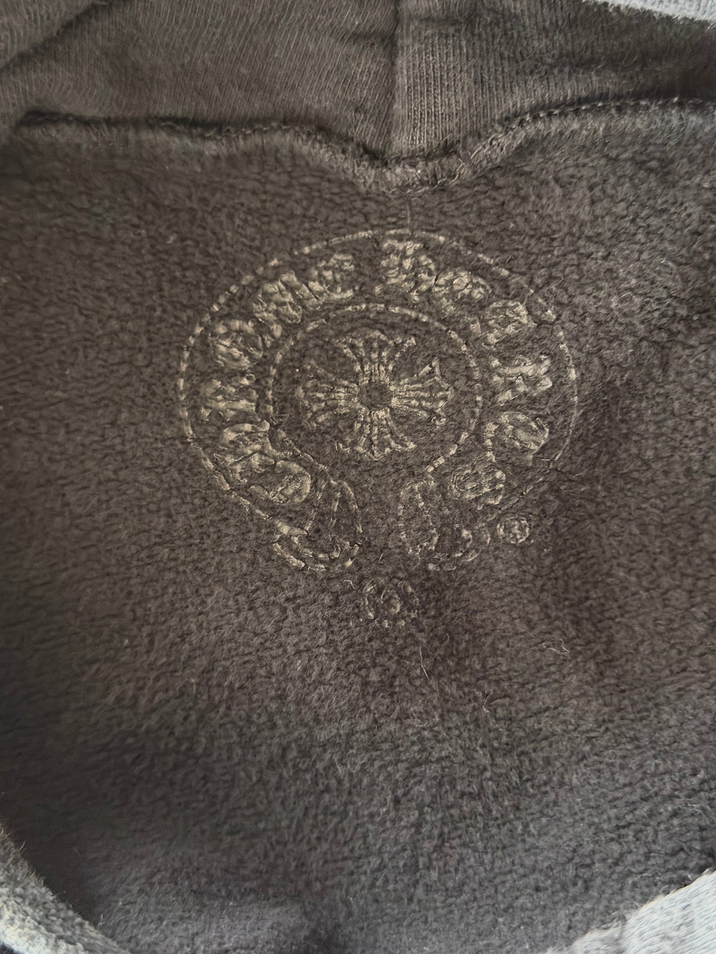Chrome Hearts Black & White Script Logo Hoodie