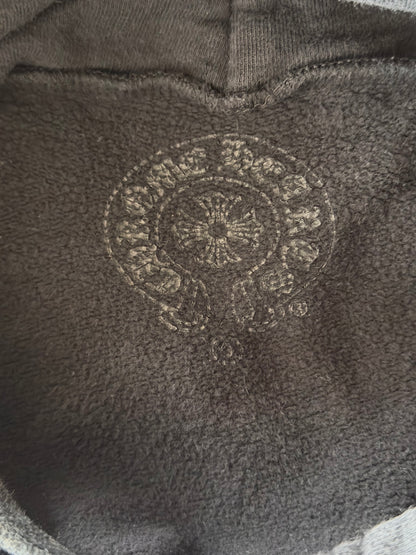 Chrome Hearts Black & White Script Logo Hoodie