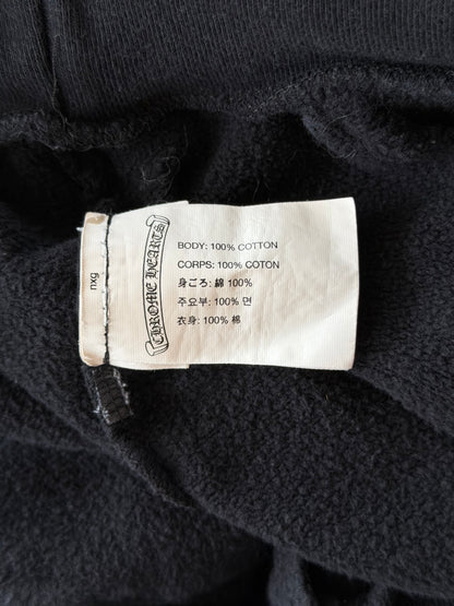 Chrome Hearts Black & White Script Logo Hoodie