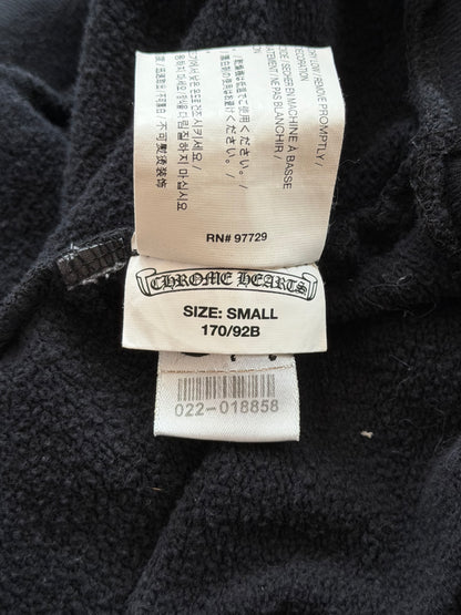 Chrome Hearts Black & White Script Logo Hoodie