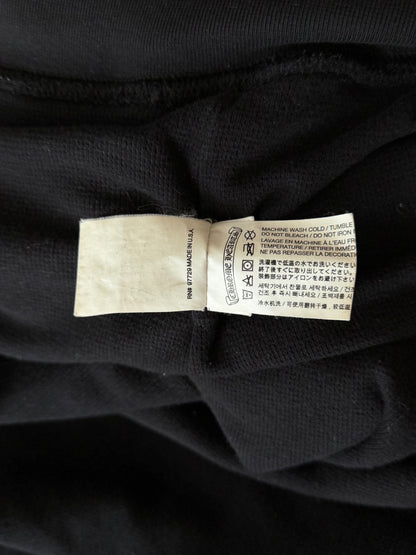 Chrome Hearts Black & White Malibu Cross Logo Zip Up Thermal Hoodie