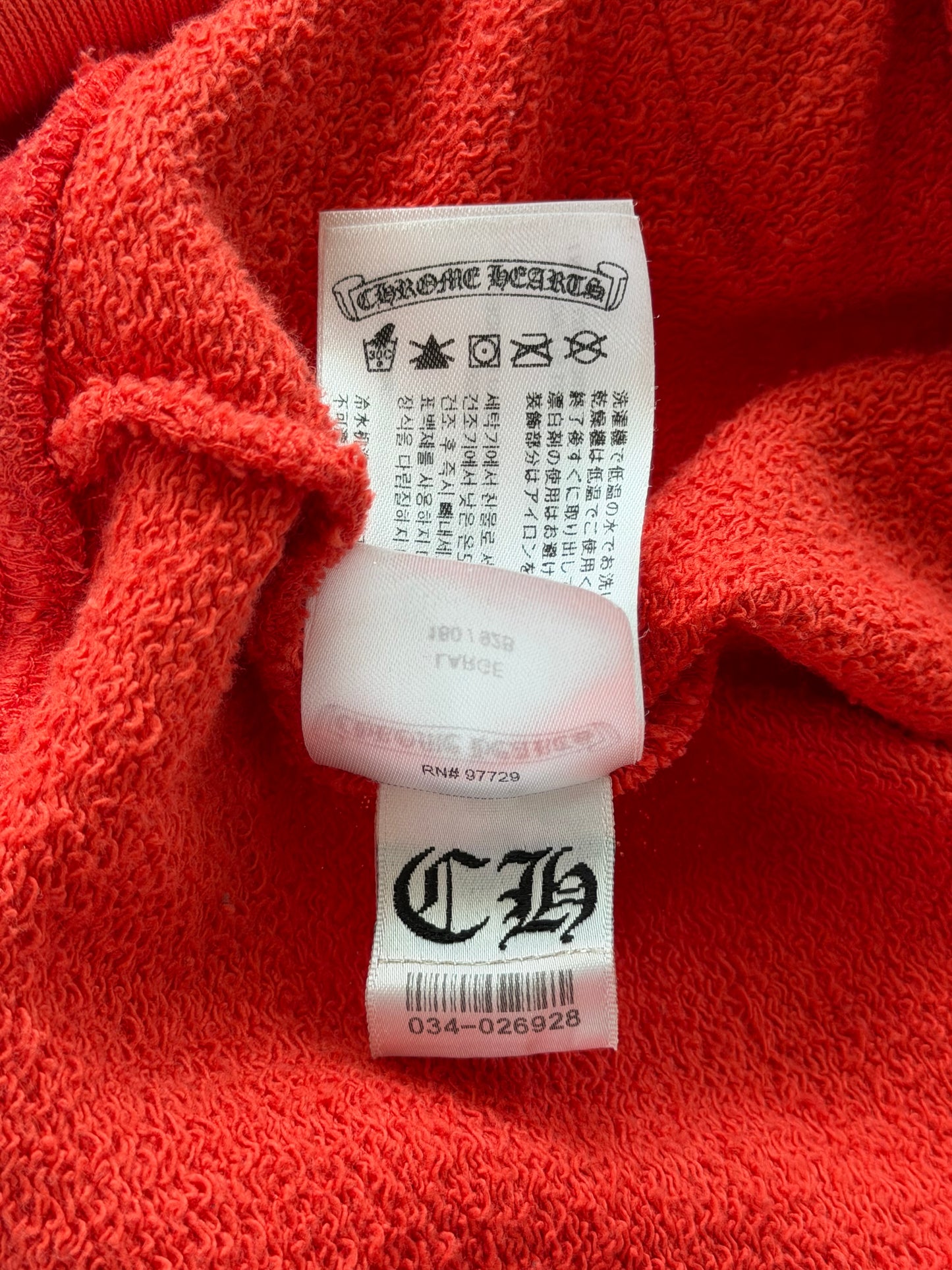 Chrome Hearts Matty Boy Red Spark Hoodie