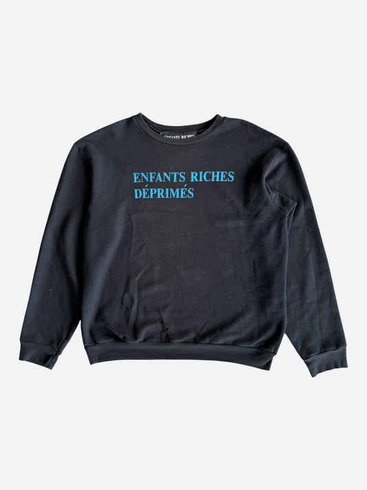 Enfants Riches Deprimes Black & Blue Classic Logo Sweater