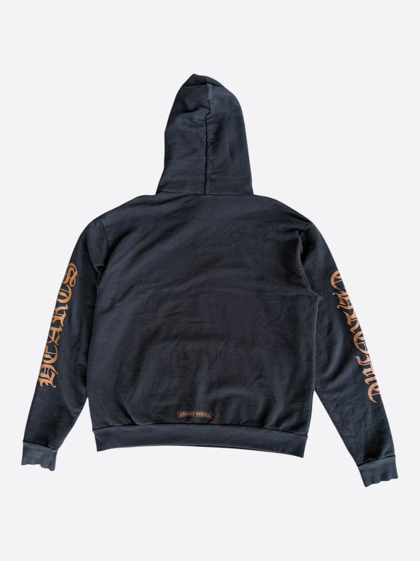 Chrome Hearts Black & Brown Script Logo Hoodie
