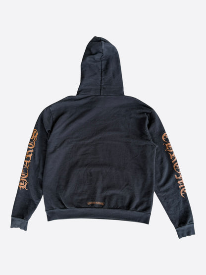 Chrome Hearts Black & Brown Script Logo Hoodie