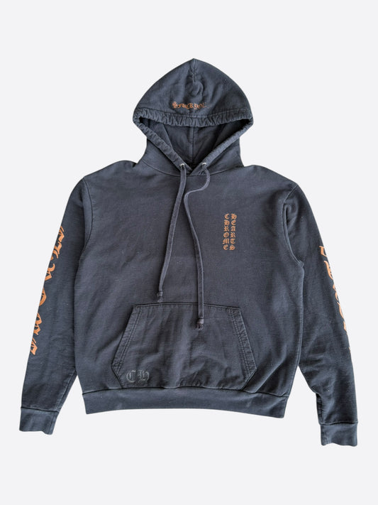 Chrome Hearts Black & Brown Script Logo Hoodie