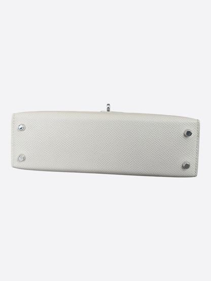 Hermes Craie Epsom & Palladium Hardware Mini Kelly 20