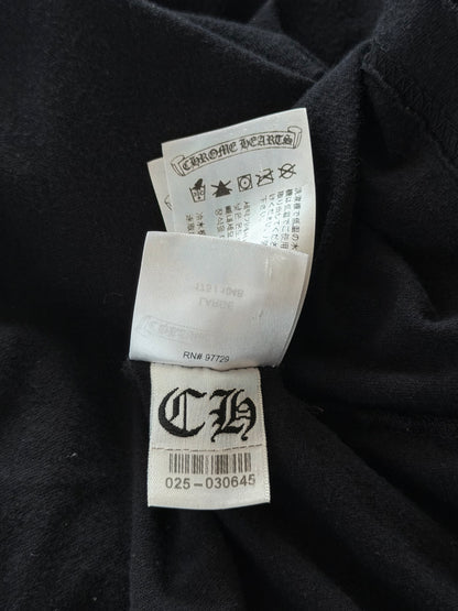 Chrome Hearts Black & Red Dagger Logo T-Shirt