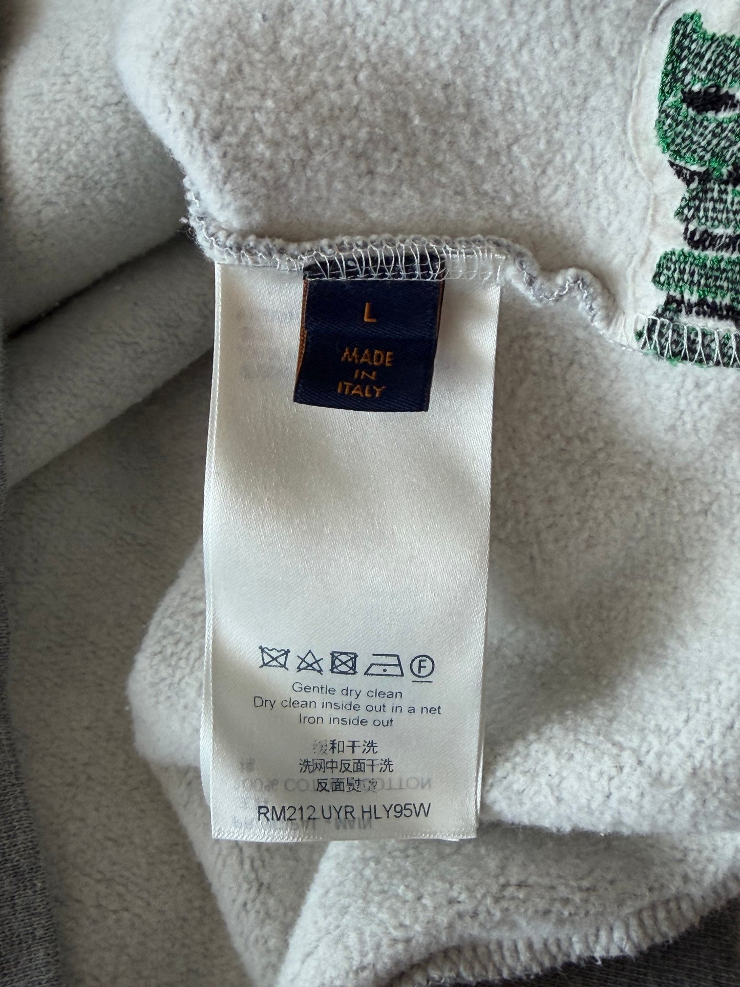 Louis Vuitton Grey Purist Vs. Tourist Tuffetage Hoodie