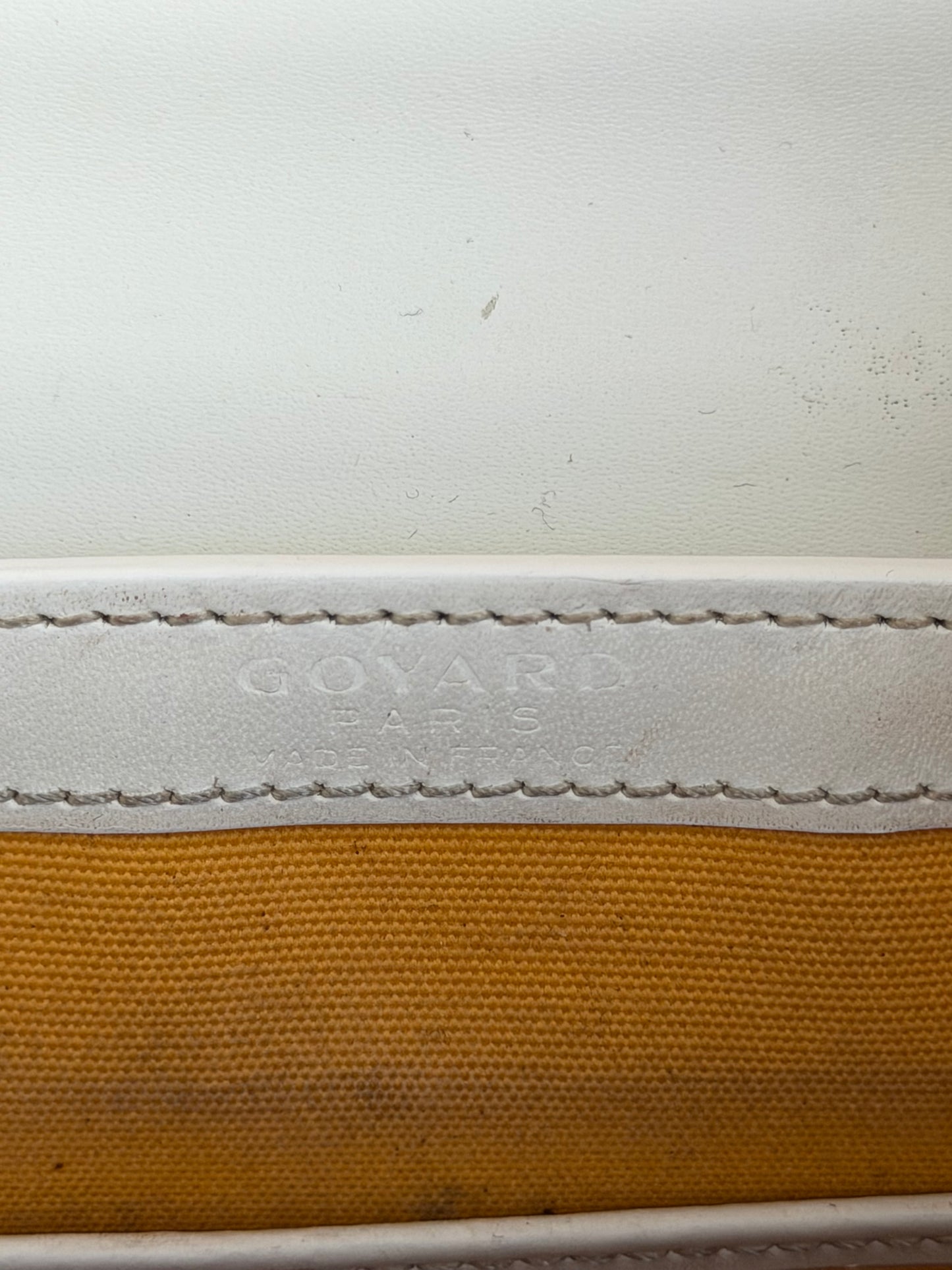 Goyard White Mini Structure Saigon