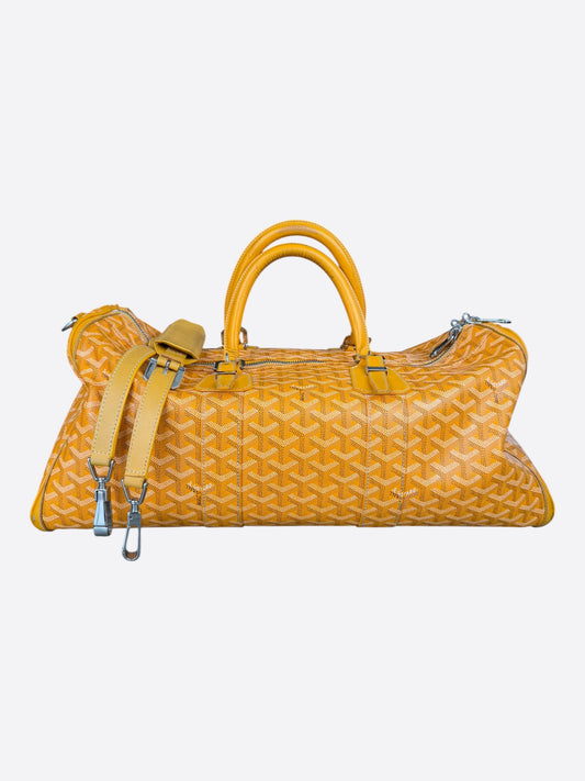 Goyard Yellow Croisiere 50 Duffel Bag
