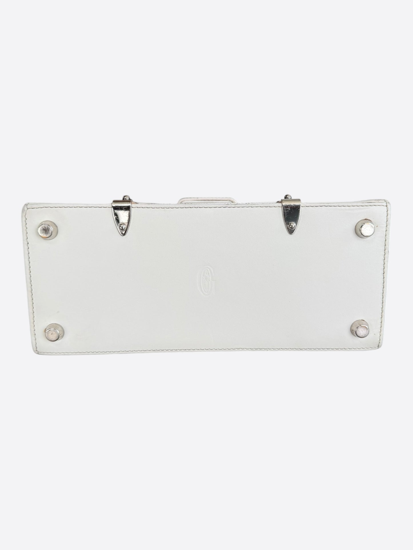 Goyard White Mini Structure Saigon