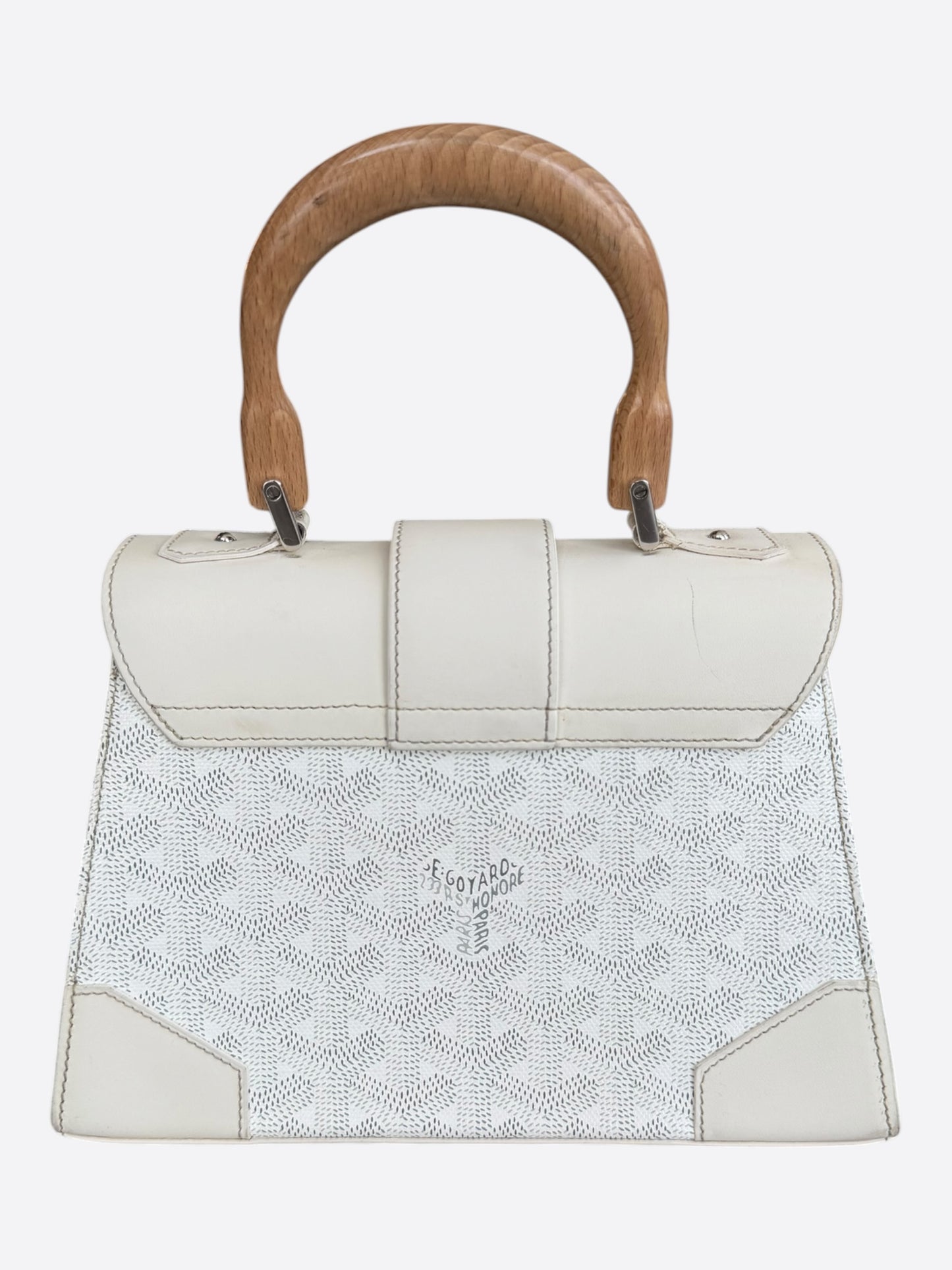 Goyard White Mini Structure Saigon