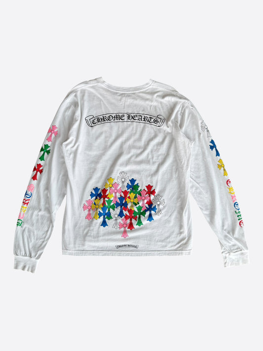 Chrome Hearts White & Multicolor Cross Longsleeve T-Shirt