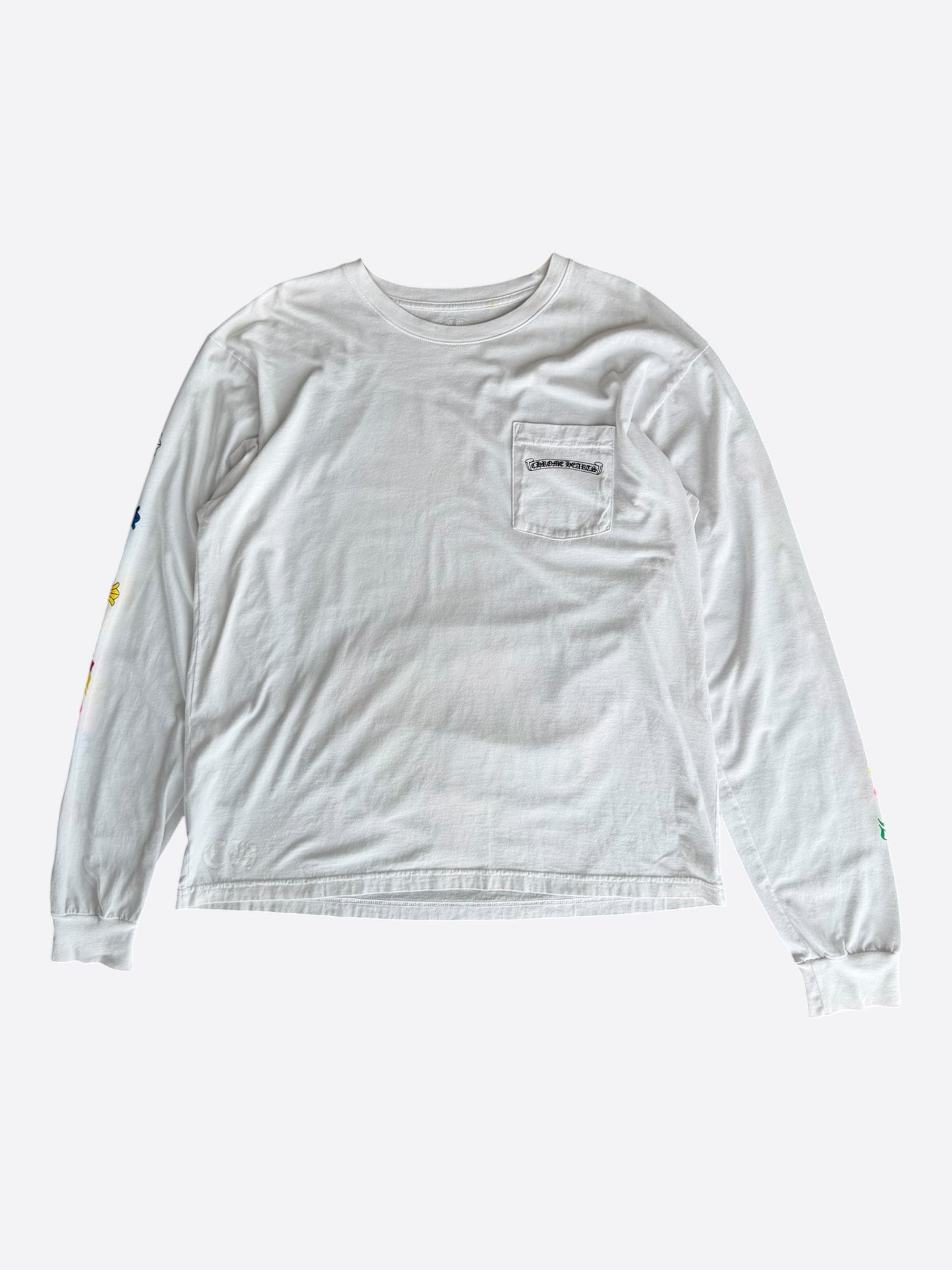 Chrome Hearts White & Multicolor Cross Longsleeve T-Shirt