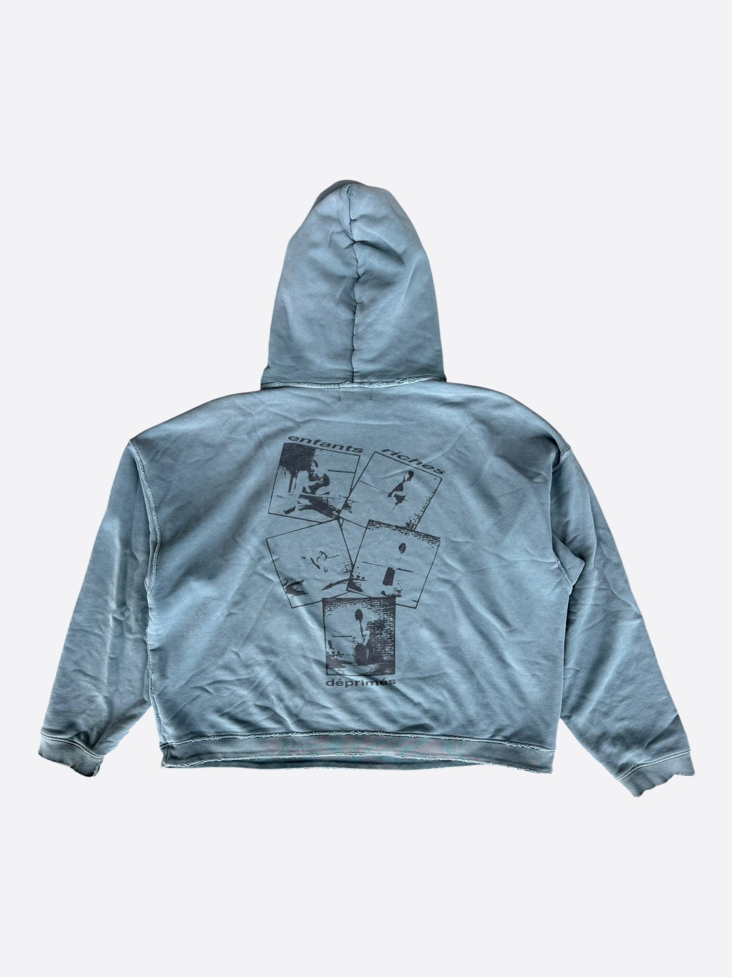 Enfants Riches Deprimes Blue School Days Distressed Hoodie