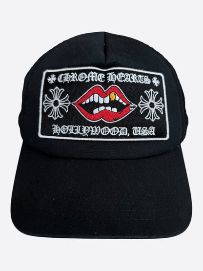 Chrome Hearts Matty Boy Black Chomper Trucker Hat