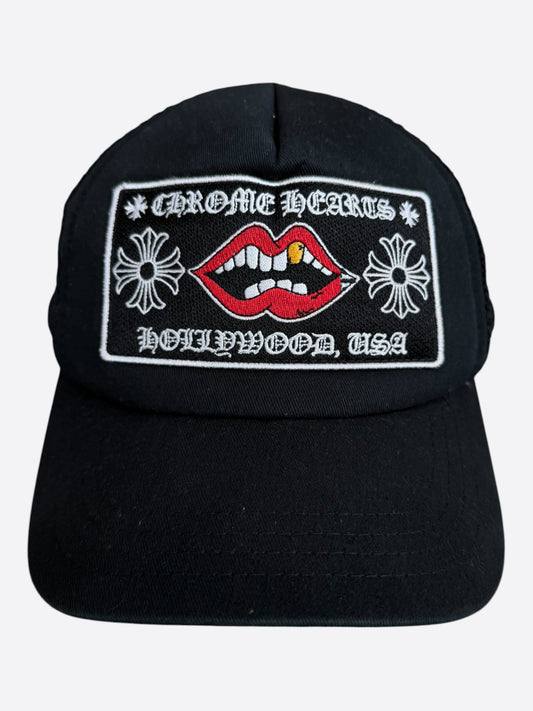 Chrome Hearts Matty Boy Black Chomper Trucker Hat