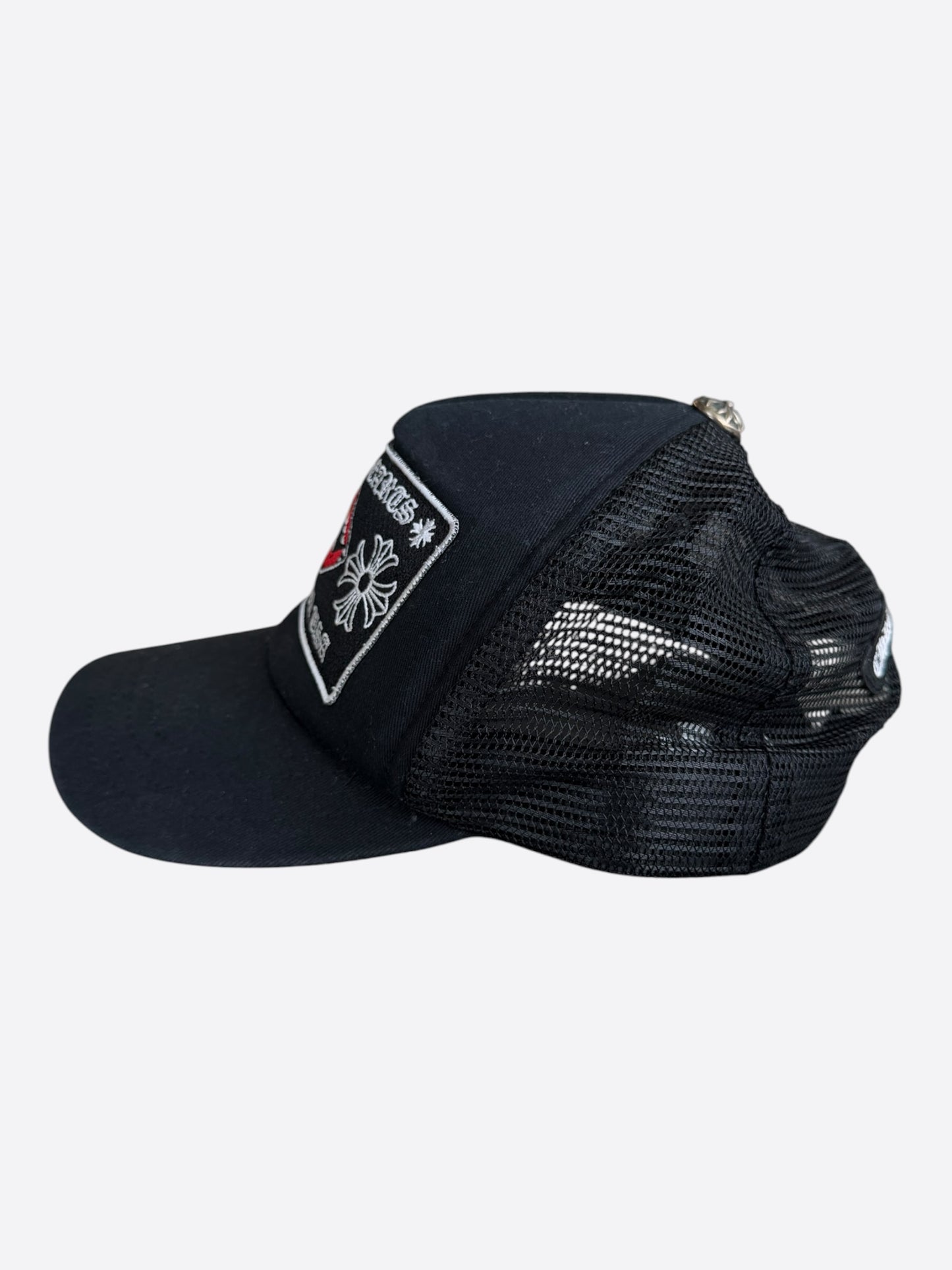 Chrome Hearts Matty Boy Black Chomper Trucker Hat