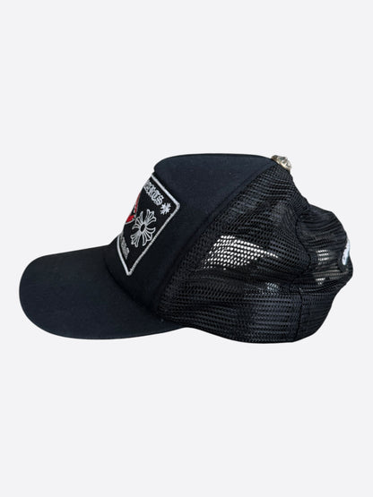 Chrome Hearts Matty Boy Black Chomper Trucker Hat