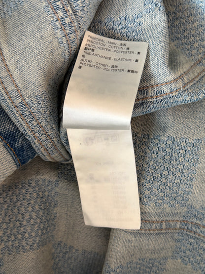 Louis Vuitton Blue Embellished Damier Denim Jacket