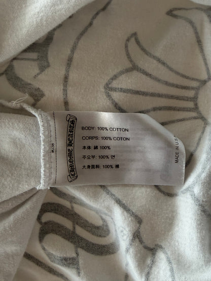 Chrome Hearts White & Multicolor Horseshoe Logo Longsleeve T-Shirt
