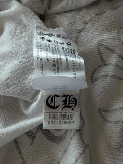 Chrome Hearts White & Multicolor Horseshoe Logo Longsleeve T-Shirt