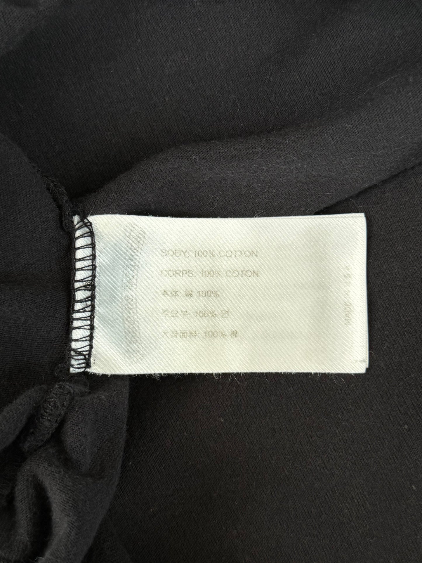 Chrome Hearts Black & Brown Neck Logo T-Shirt
