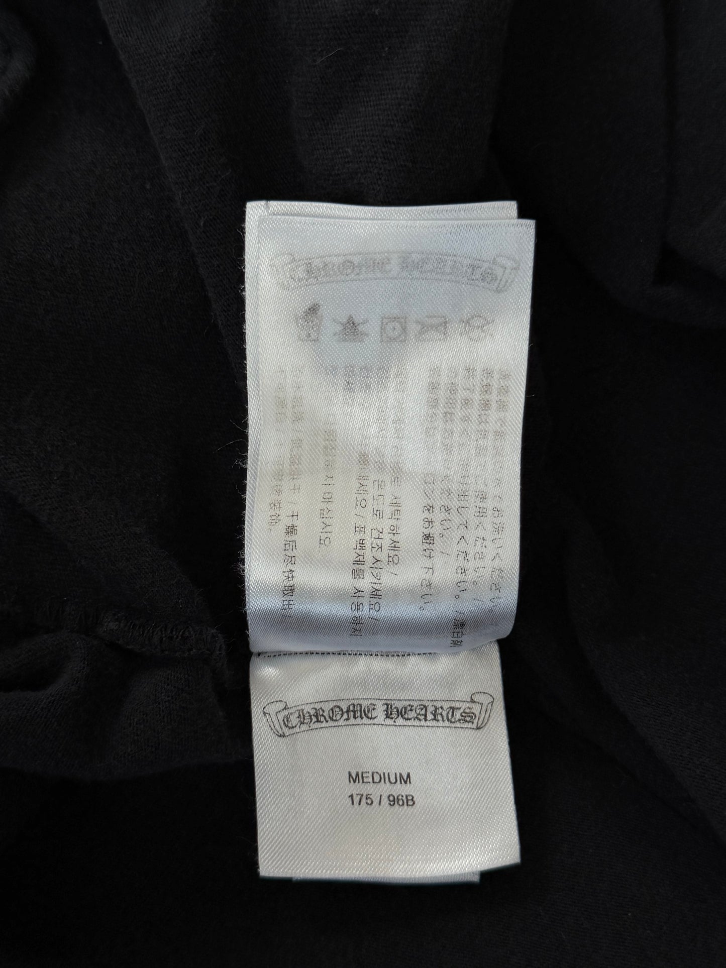 Chrome Hearts Black & Brown Neck Logo T-Shirt