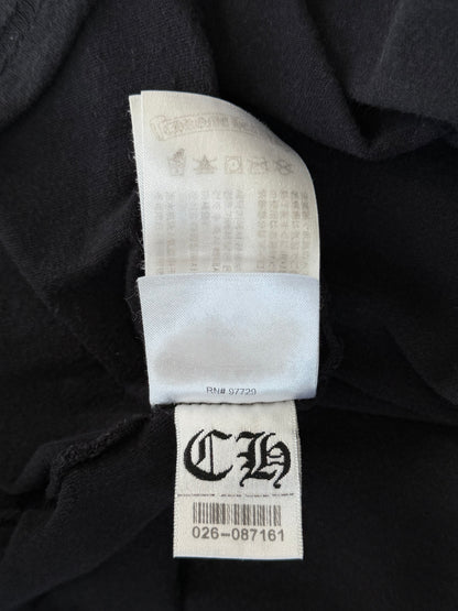 Chrome Hearts Black & Brown Neck Logo T-Shirt