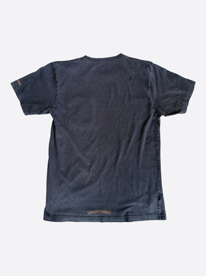 Chrome Hearts Black & Brown Neck Logo T-Shirt