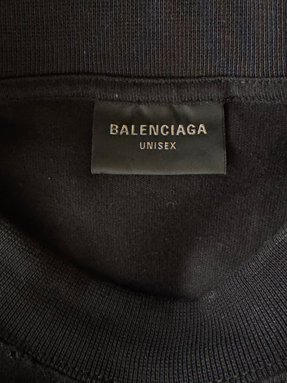 Balenciaga Black & Orange Crypto Logo T-Shirt