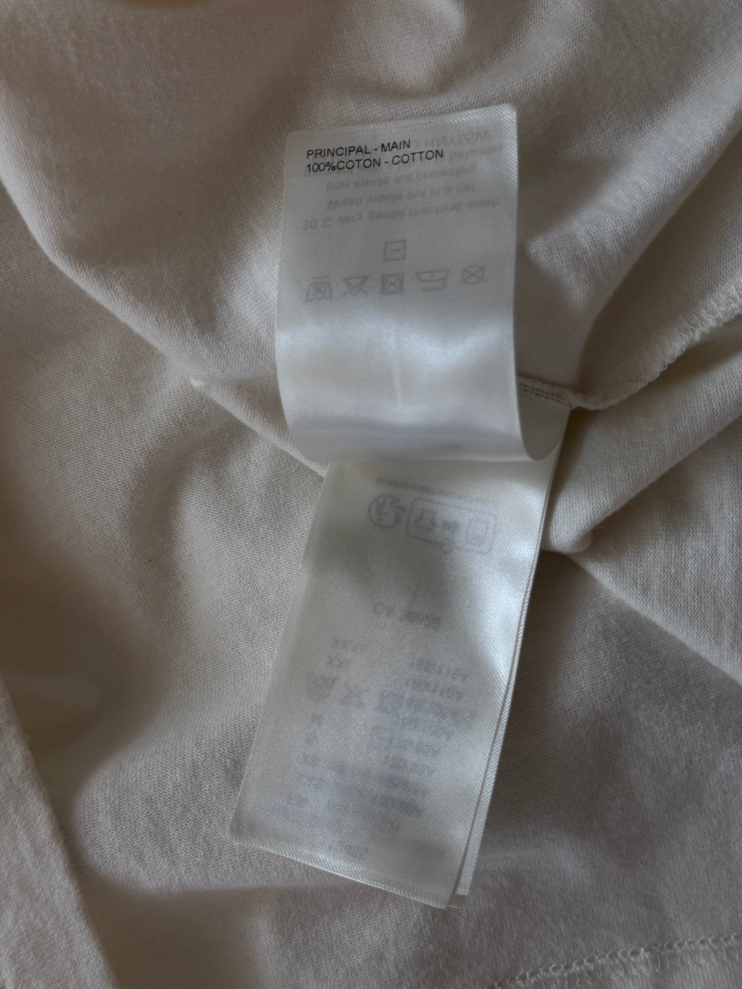 Louis Vuitton White Embossed Logo T-Shirt