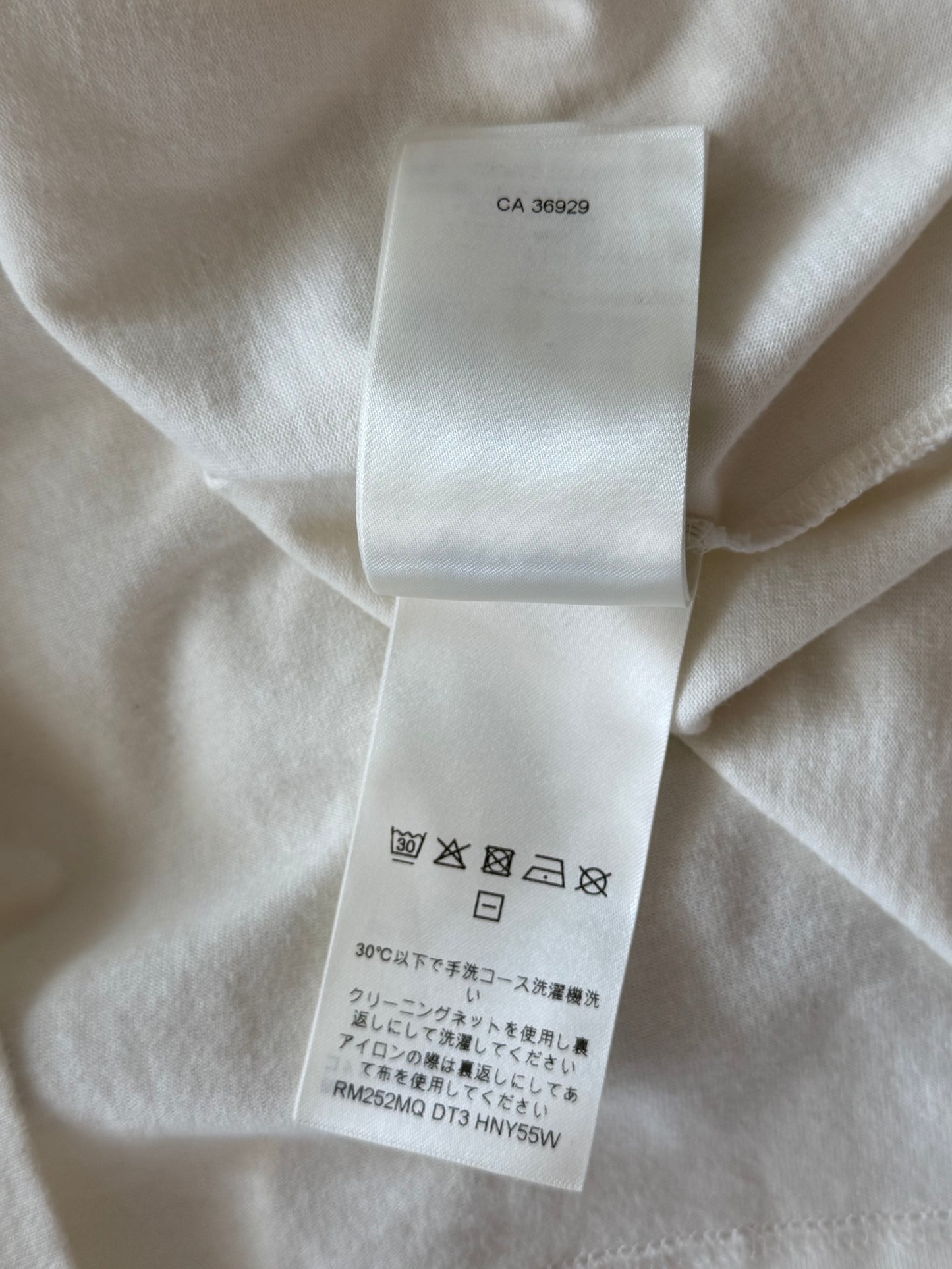 Louis Vuitton White Embossed Logo T-Shirt