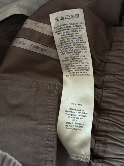 Rick Owens Brown Bauhaus Cargo Pants