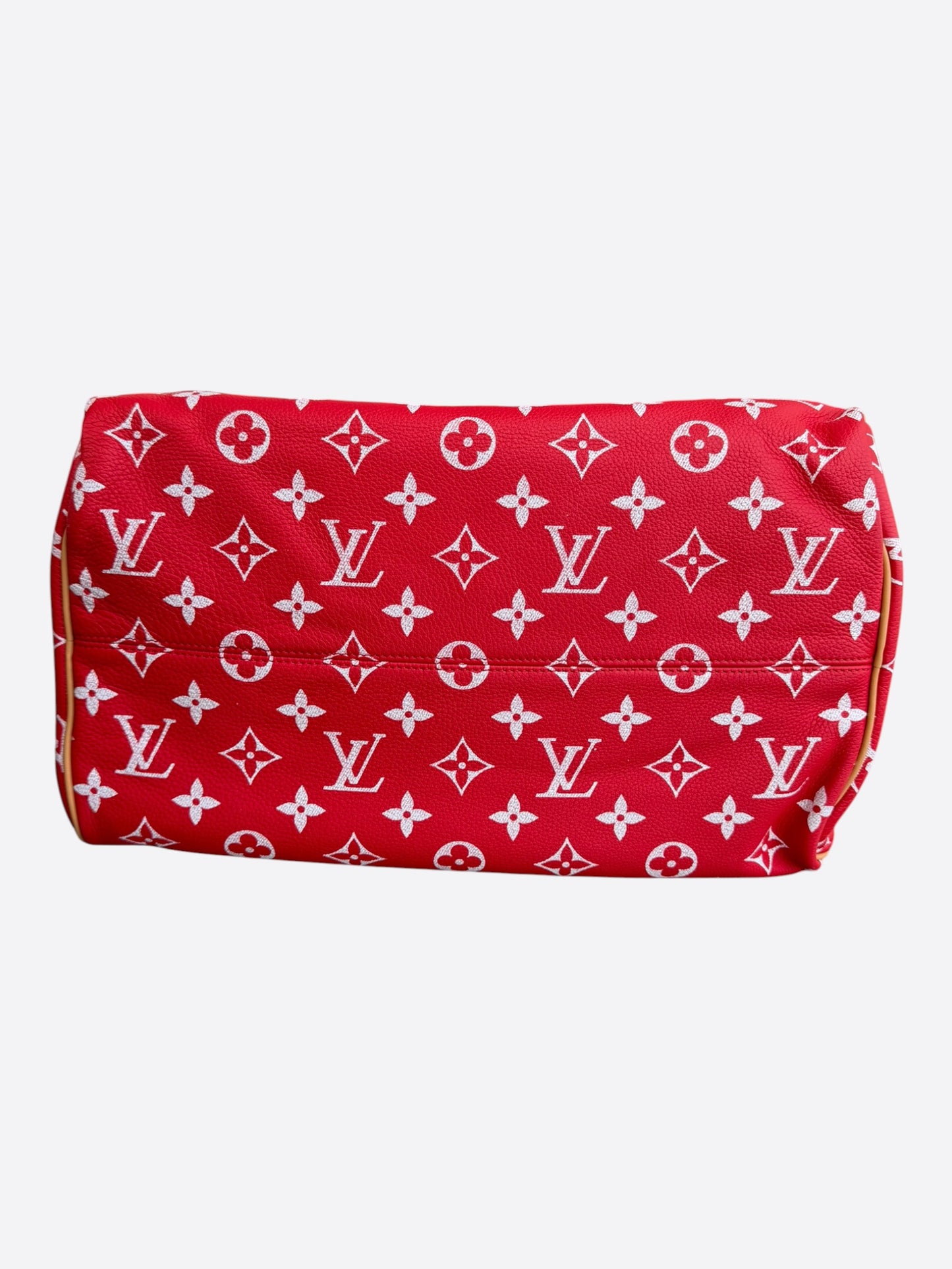 Louis Vuitton Red & White Monogram P9 Speedy 40
