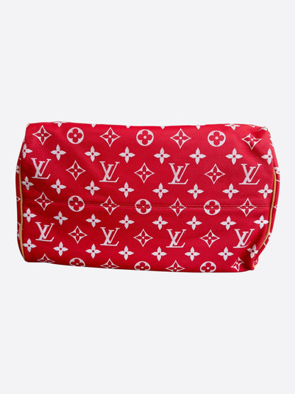Louis Vuitton Red & White Monogram P9 Speedy 40