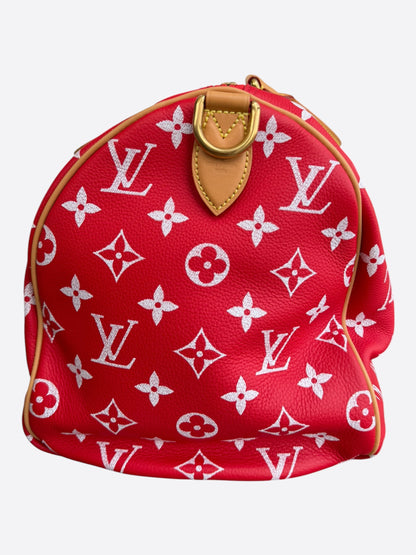 Louis Vuitton Red & White Monogram P9 Speedy 40