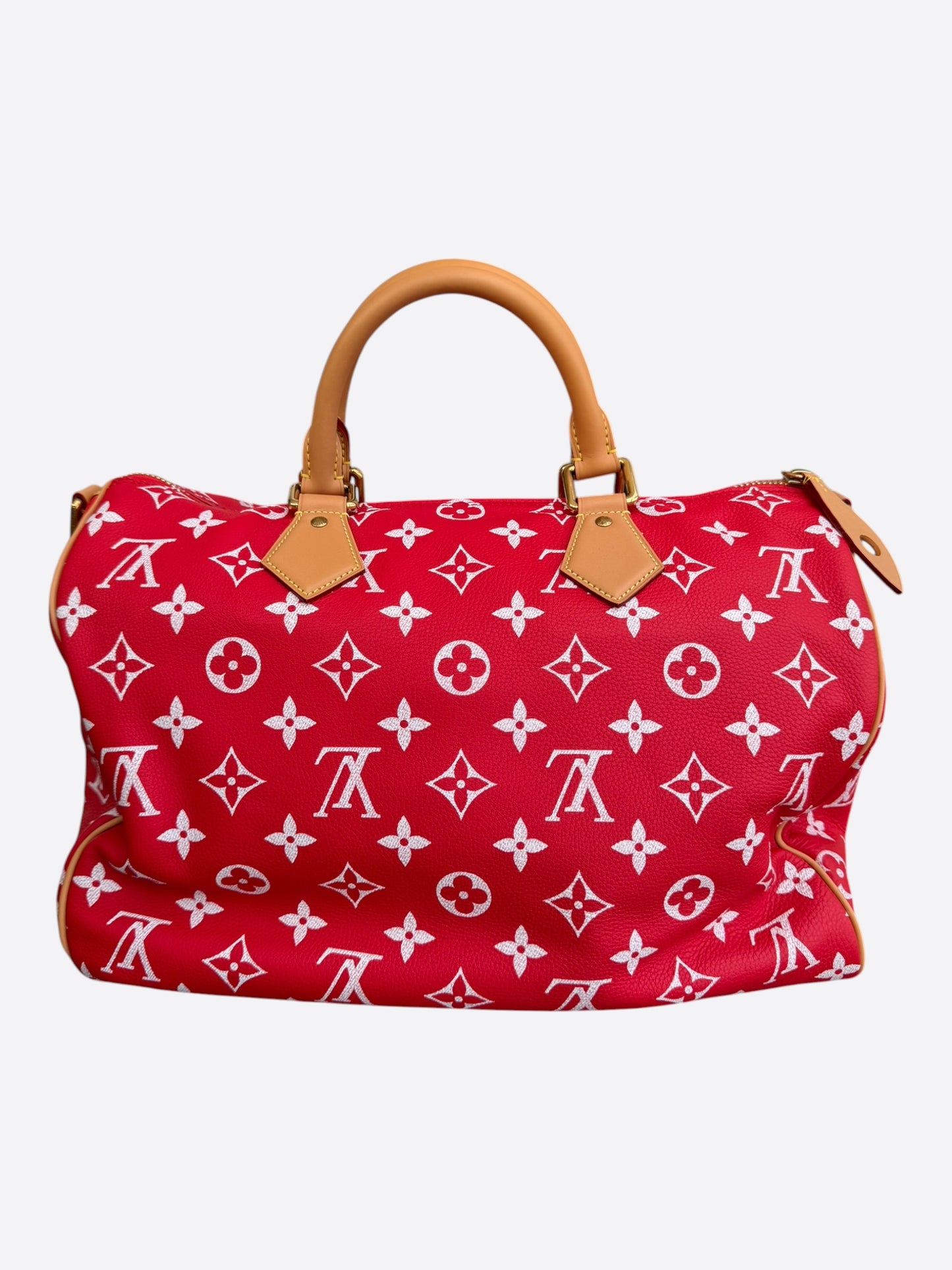 Louis Vuitton Red & White Monogram P9 Speedy 40