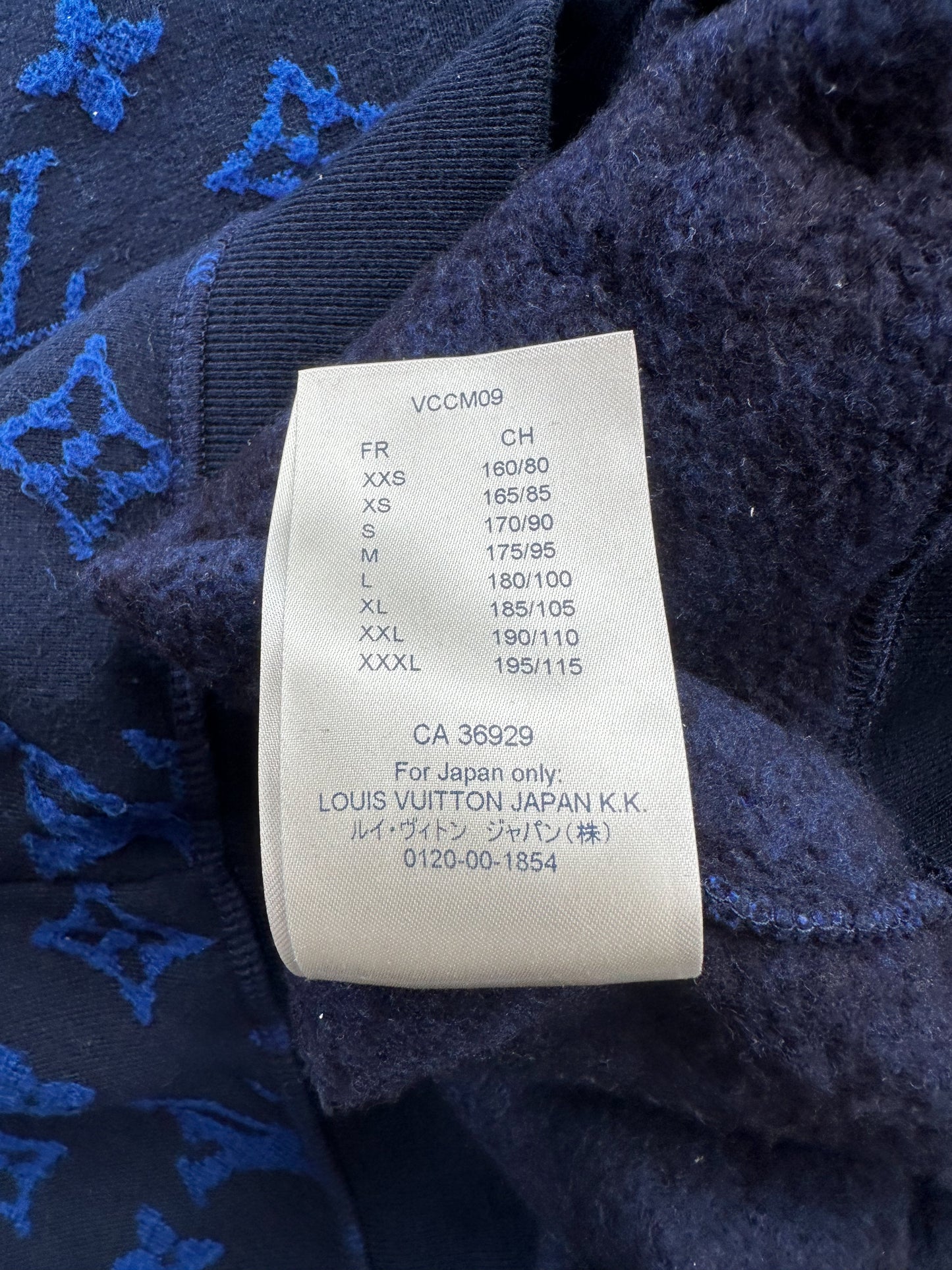 Louis Vuitton Blue Monogram Jacquard Sweater