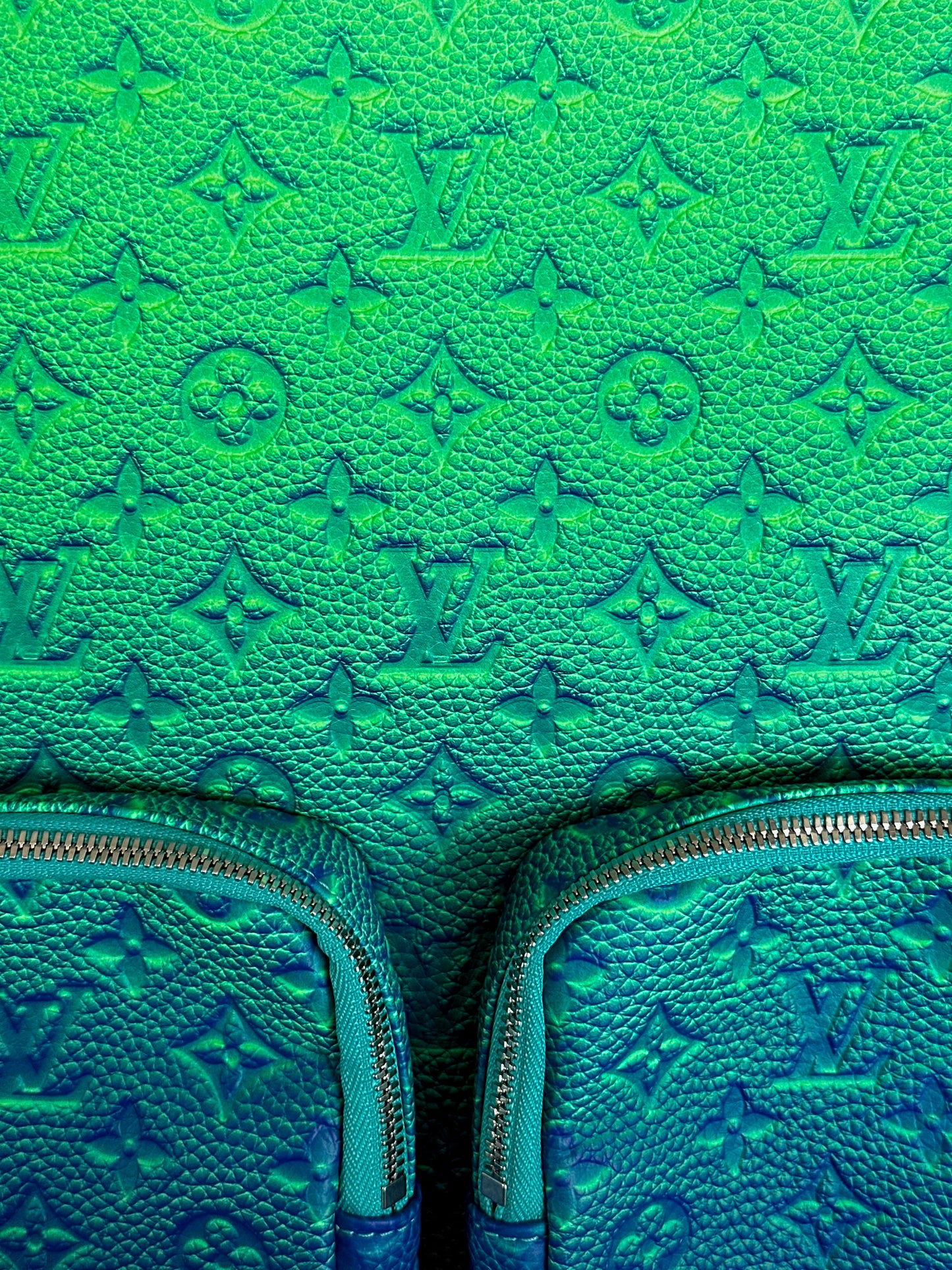 Louis Vuitton Green Taurillon Illusion Monogram Backpack