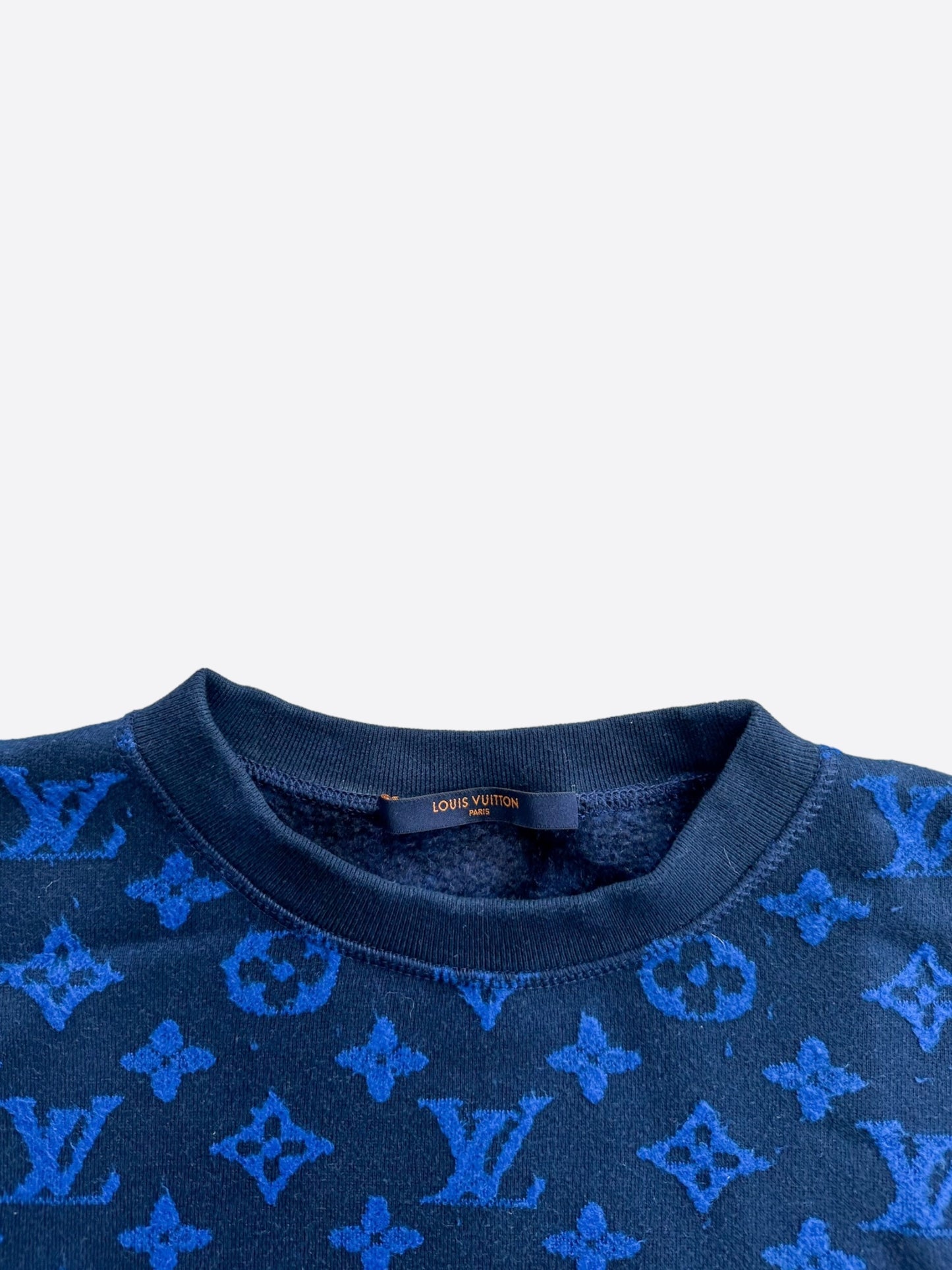 Louis Vuitton Blue Monogram Jacquard Sweater